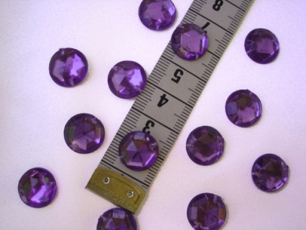 Acrylsteine 13 mm lila